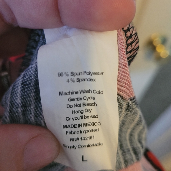 NWOT Lularoe Nicole Tropical Print Dress sz L - Picture 4 of 4